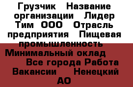 Грузчик › Название организации ­ Лидер Тим, ООО › Отрасль предприятия ­ Пищевая промышленность › Минимальный оклад ­ 20 000 - Все города Работа » Вакансии   . Ненецкий АО